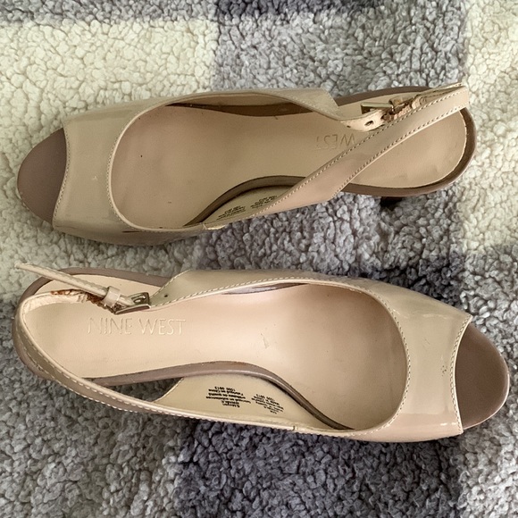 NINE WEST strap back heels - size 6 - Picture 4 of 6